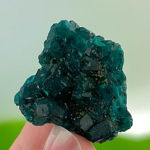 Superbe dioptase, dioptase verte, pierre, cristal vert, minéral vert, vert profond, cadeau, Top Gem N1931