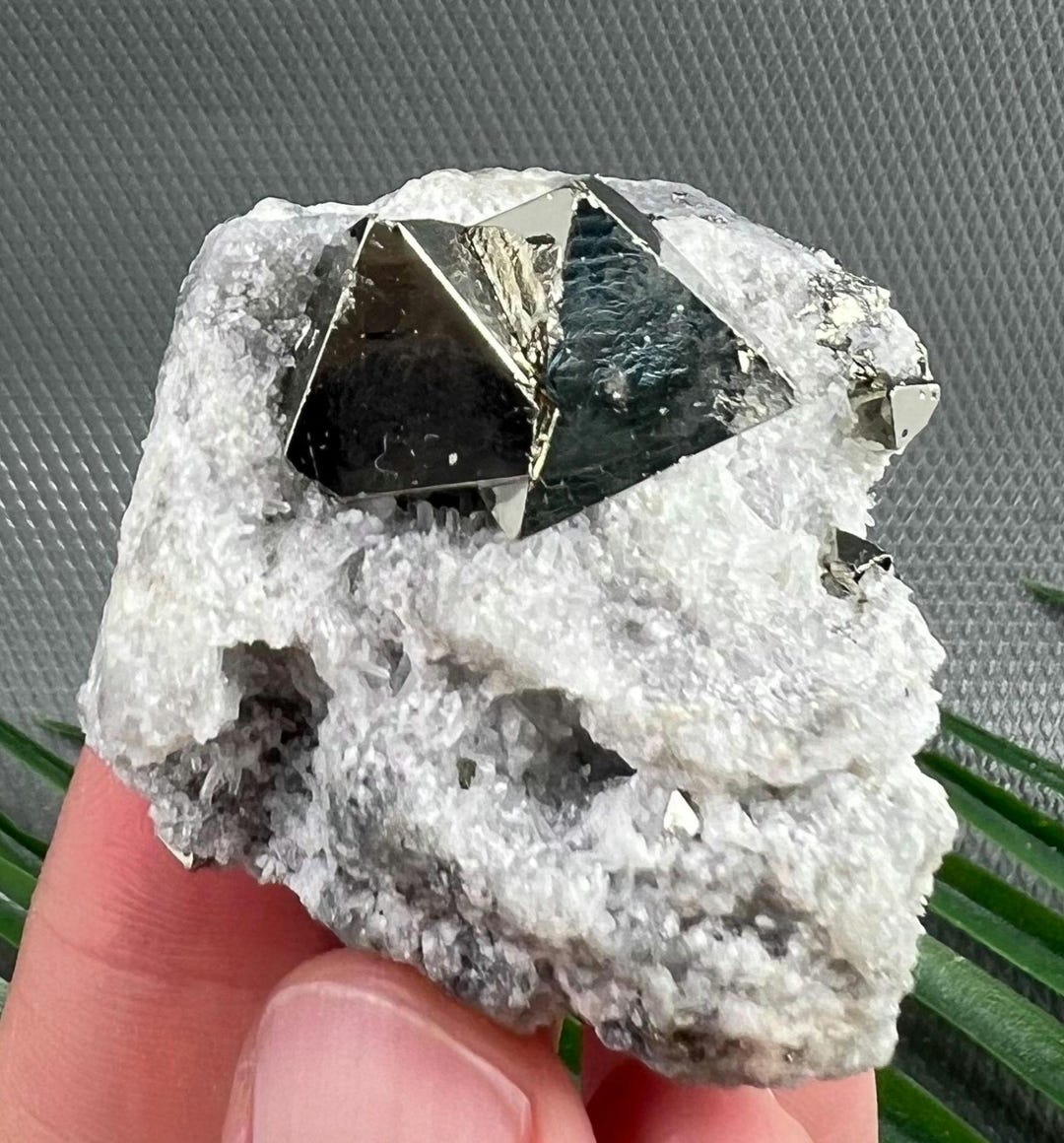 Fantastic Octahedral Pyrite on Needle Quartz From Huanzala Mine, Peru ...