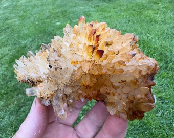 Quartz covered with Limonite from 9th September mine, Madan, Bulgaria, Natural Crystal , collection , N1087