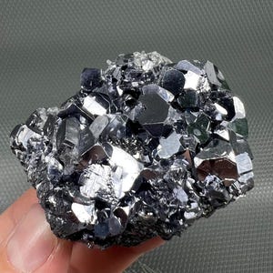 Mirror Galena, Loustrous Galena from Borieva mine, Madan, Bulgaria, Natural Crystal, NA1213