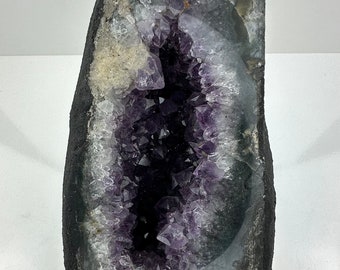 Amethyst Geode! Crystal Natural Amethyst Crystal from Brazil, Home decor, Energy Mineral, Collection, Agate, N1161