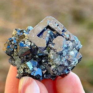 Mirror Skeletal Galena, Quartz ,Chalcopyrite,Sphalerite- Borieva mine, Madan, Bulgaria, Rare Morphology, Crystal, mineral, collection, N1676