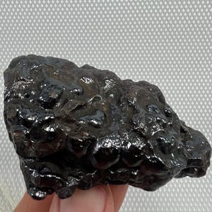 Hematite Crystal from Morocco , Rough Hematite , Chakra , Black Crystal , Black Mineral , Botryoidal Hematite , stone, NA1074