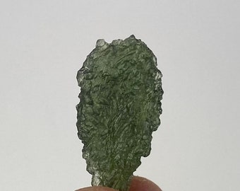 Green Tektite MOLDAVITE , Green Mineral , Moldavite Specimen , Meteorite Glass , N8584