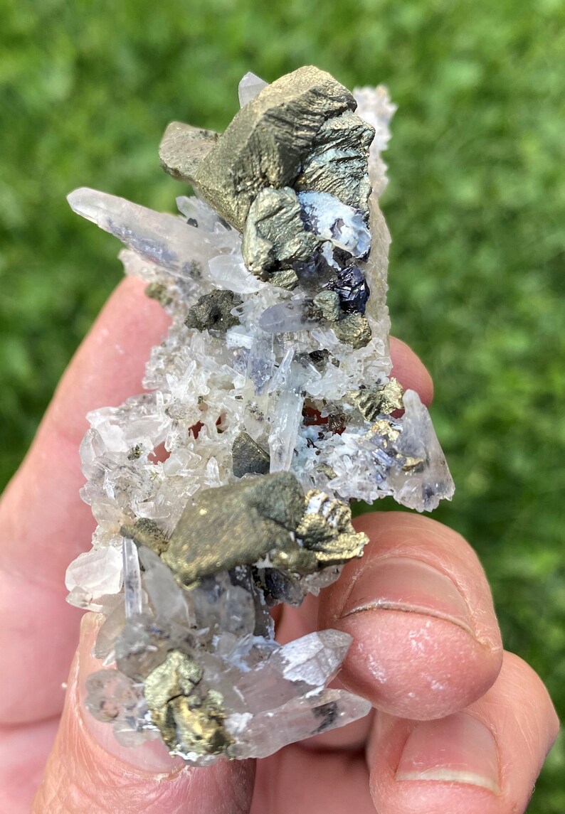 Rare Morphology Chalcopyrite on Quartz Krushev Dol Mine Etsy