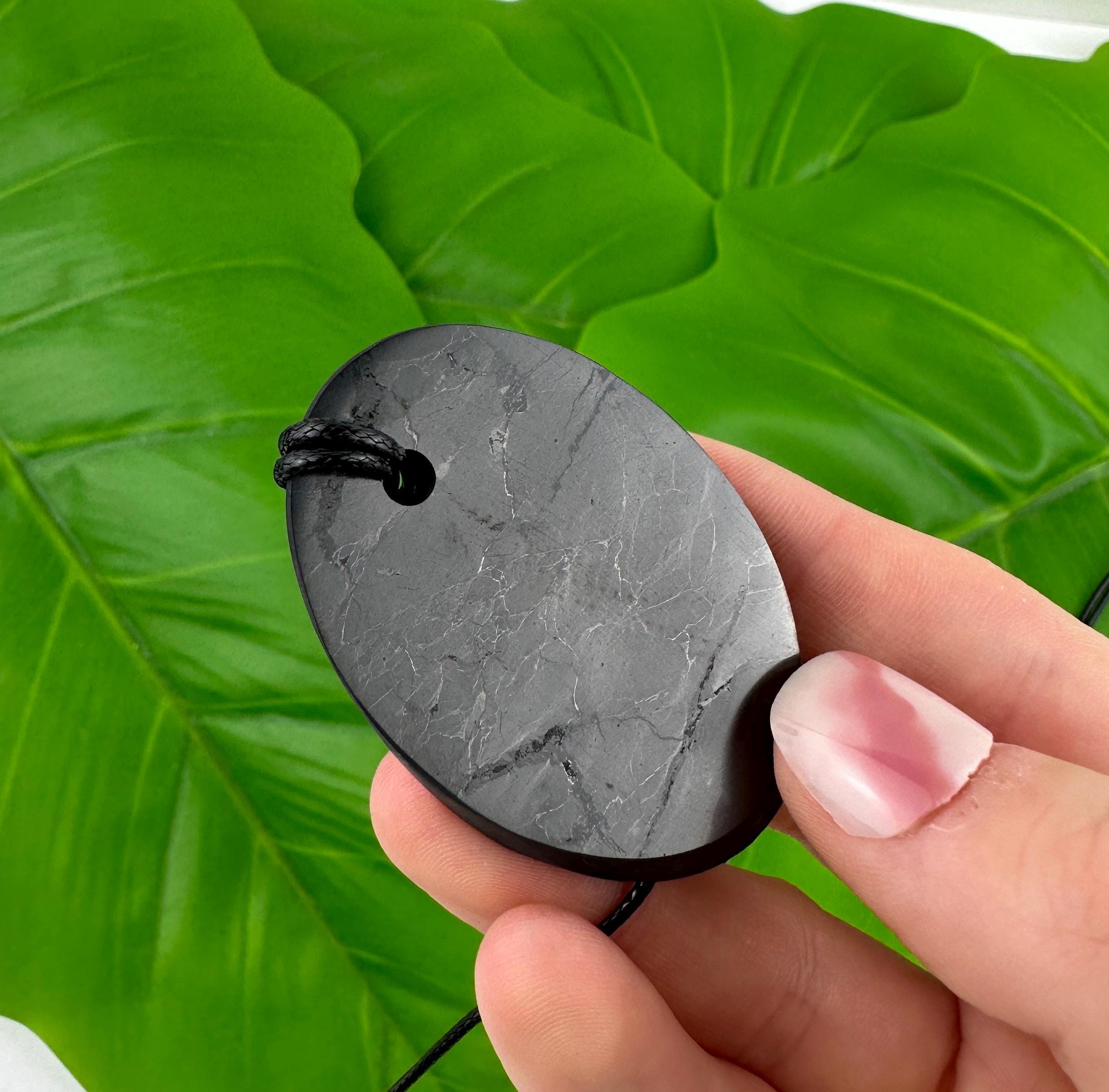 Gioiello Spirituale Collana Con Ciondolo Cuore In Shungite - Pietra Di Carelia Per Protezione EMF, Guarigione E Messa A Terra Shungite Elite
