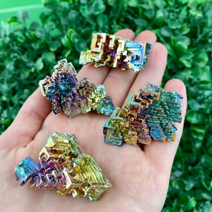 Amazing Bismuth ,Gemstone Bismuth, Rainbow Crystal, Bismuth pieces, Colourful stone,