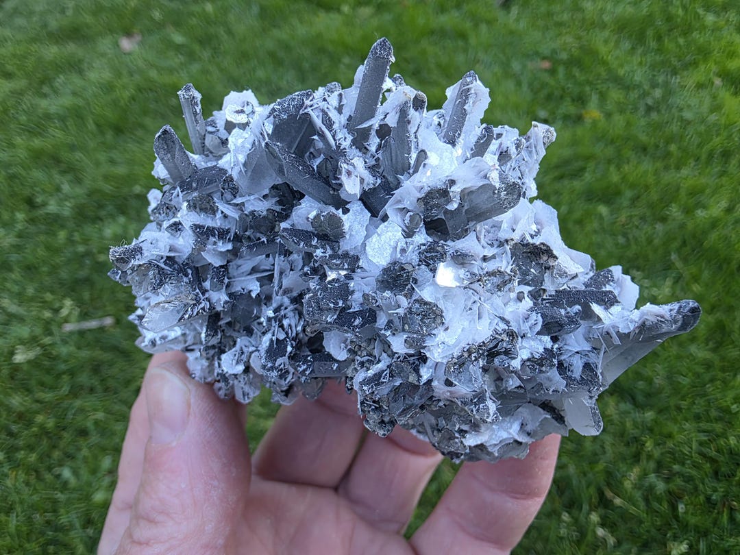 UNIQUE Calcite (paper Spat) on Quartz Cover. With Hematite From ...