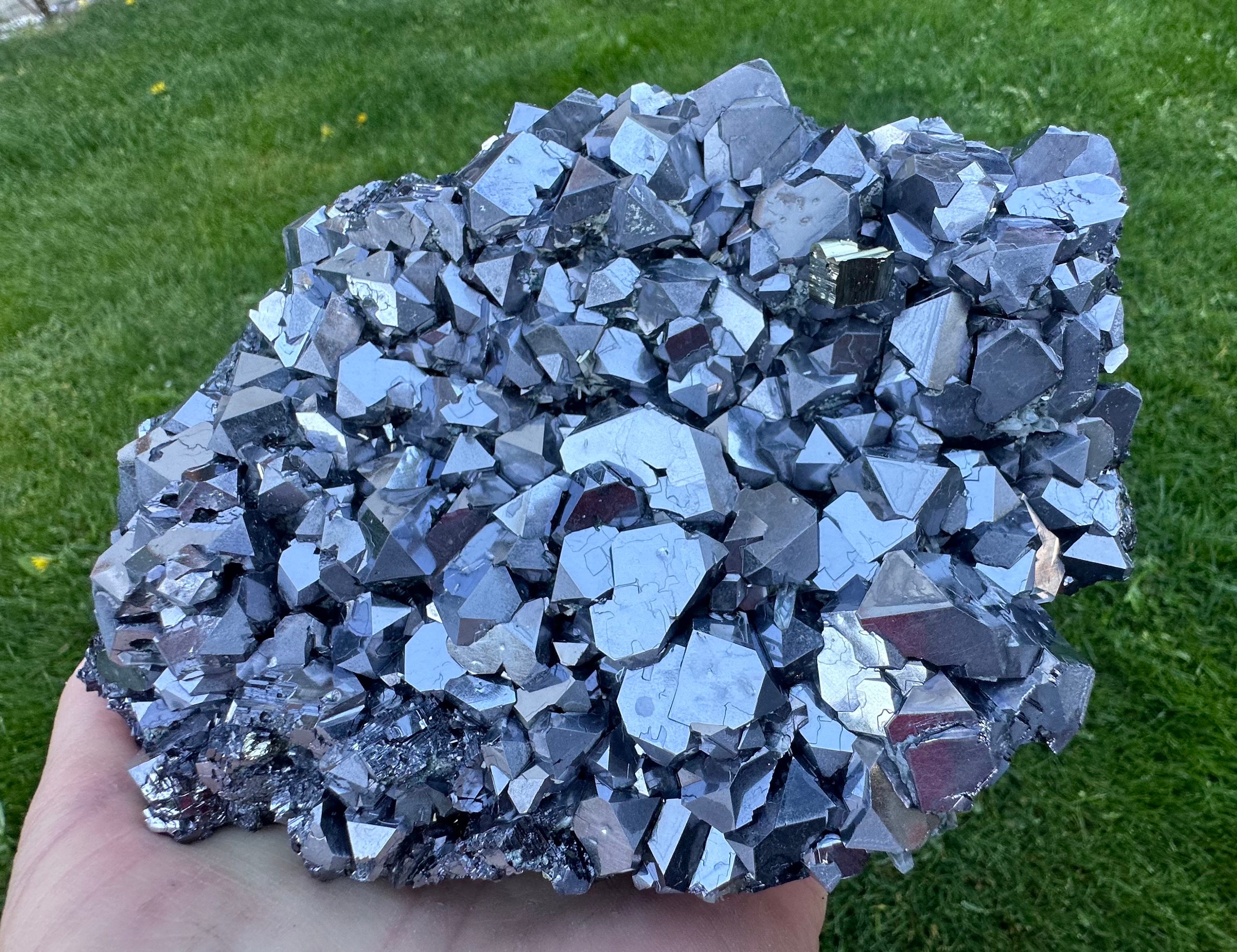 【税込】 (adhesions) GALENA Mirror Silver-bearing With From Pyrite 彫刻・オブジェ