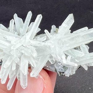 100% Transparent Quartz with Sphalerite from Krushev dol mine, Madan, Bulgaria, Glass Quartz , Crystal, Mineral, stone, collection , N1192