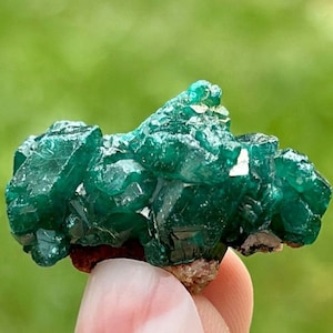 Superbe dioptase, dioptase verte, pierre, cristal vert, minéral vert, vert profond, cadeau, Top Gem N1211
