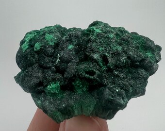 Velvet  Malachite , Malachite Unpolished Stone , Natural , Green Crystal , Malachite Gemstone , Green Mineral , collection , NA3187