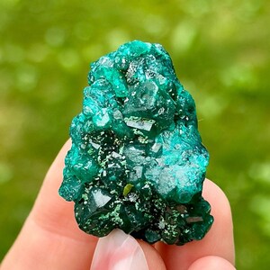 Superbe dioptase, dioptase verte, pierre, cristal vert, minéral vert, vert profond, cadeau, Top Gem N1225