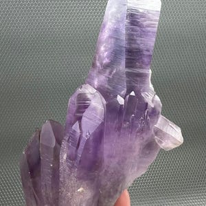 Lovely Quartz var. Amethyst Phantom from Madzharovo mine, Bulgaria, Purple Crystal  gem , stone , NA2021