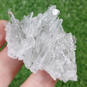 100 %Transparent Two Generation Quartz from Krushev dol mine, Madan, Bulgaria, Natural Crystal, cluster, NA59