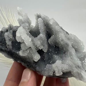 Amazing Chalcedony , Blue Chalcedony from Krushev dol mine, Madan, Bulgaria, Natural Crystal, Mineral, NA734