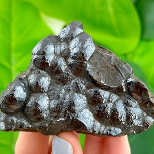Raw Hematite from Morocco , Hematite Crystal , Rough Hematite , Chakra , Black Crystal , Black Mineral , Botryoidal Hematite , stone, N0286