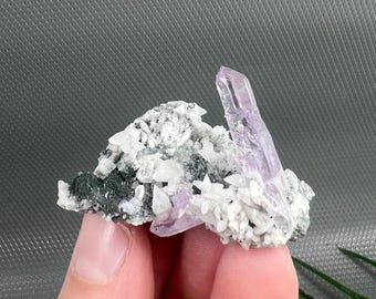 Lovely Amethyst on Matrix Calcite from Veracruz, Mexico, Crystals, Purple Mineral, Purple Crystal, Mineral, Amethyst Cluster, NA3667