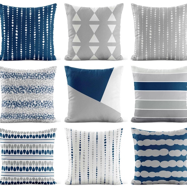 Grey Throw Pillows - Etsy