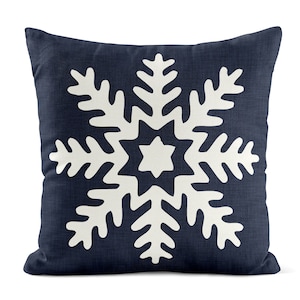 Navy blue christmas throw pillows sale