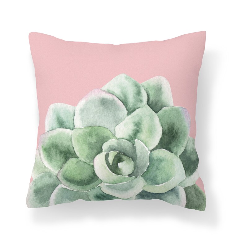 succulent throw pillow