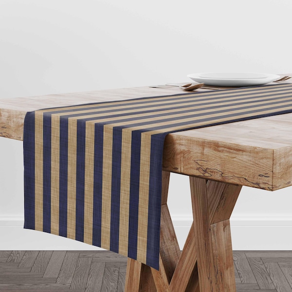 Ladelle Loma Kitchen / Dining Table Runner Navy