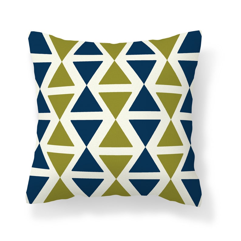 Lime Green Blue Outdoor Pillow Patio Cushions Patio Decor Etsy