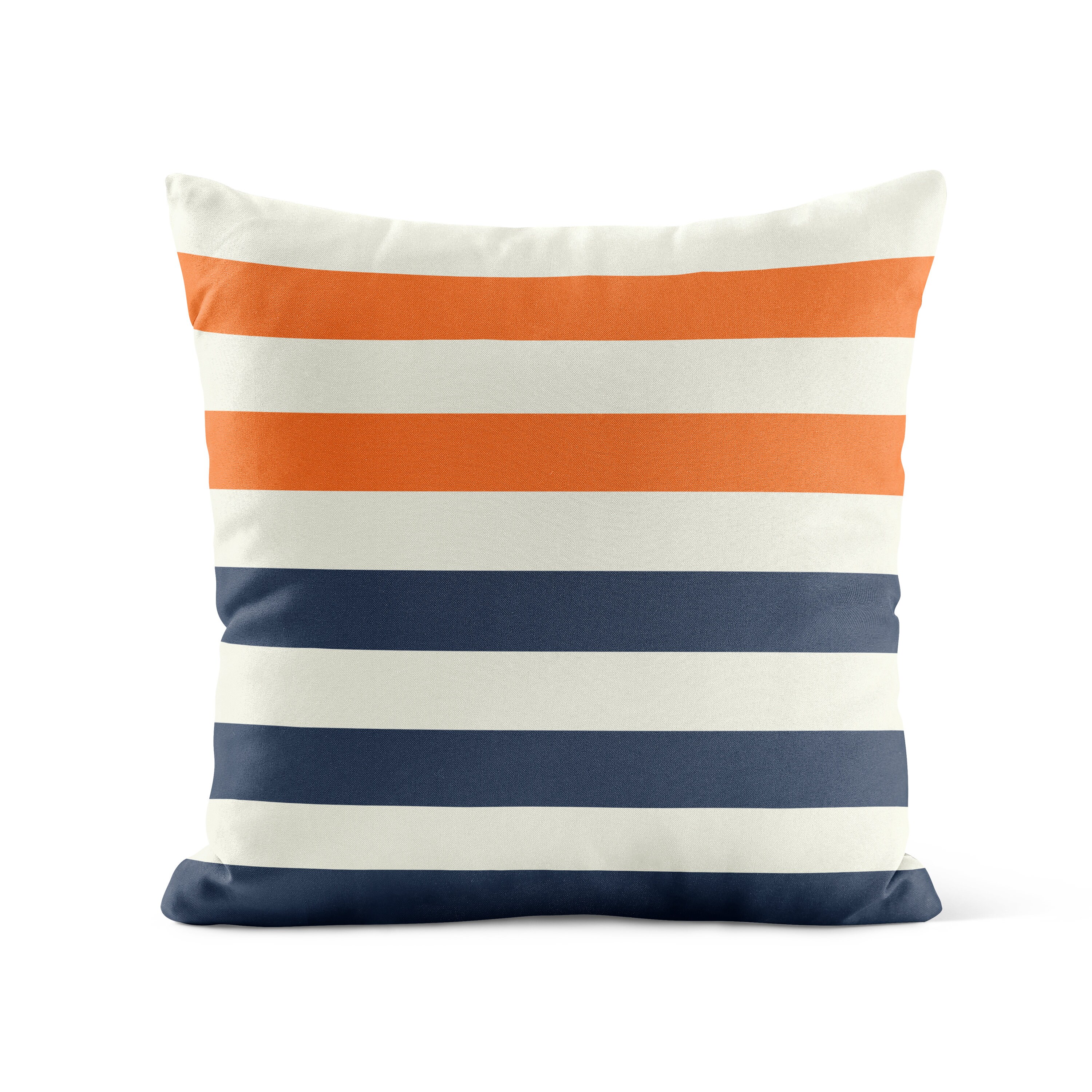 Orange Navy OUTDOOR Pillow Patio Cushions Patio Decor - Etsy Canada