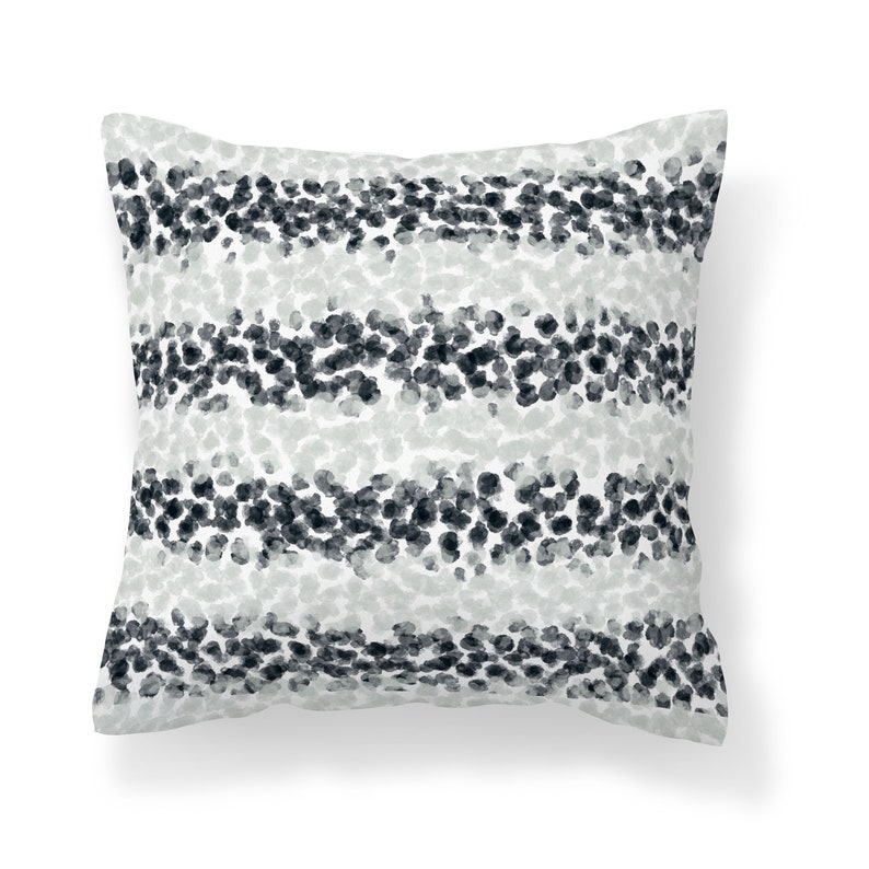 Light Gray Black White Throw Pillow Cover Mix and Match Etsy