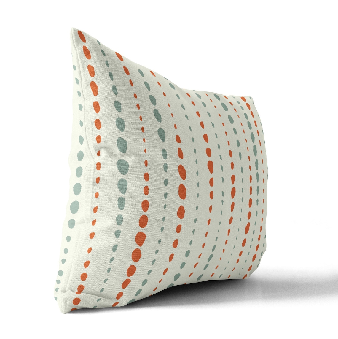 Burnt Orange Green Throw Pillow Cover Lumbar Pillow Case Etsy