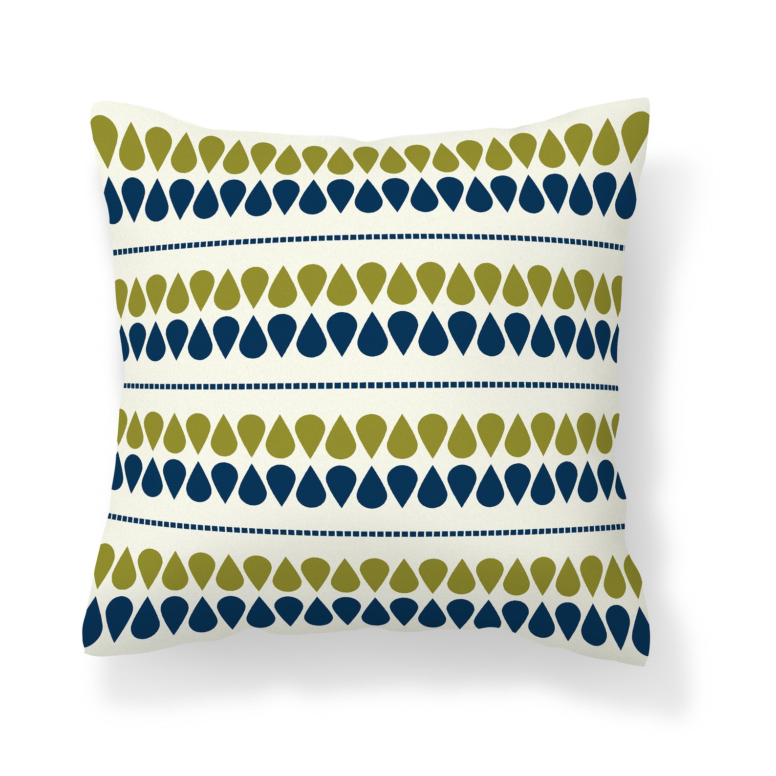 Lime Green Blue Outdoor Pillow Patio Cushions Patio Decor Etsy