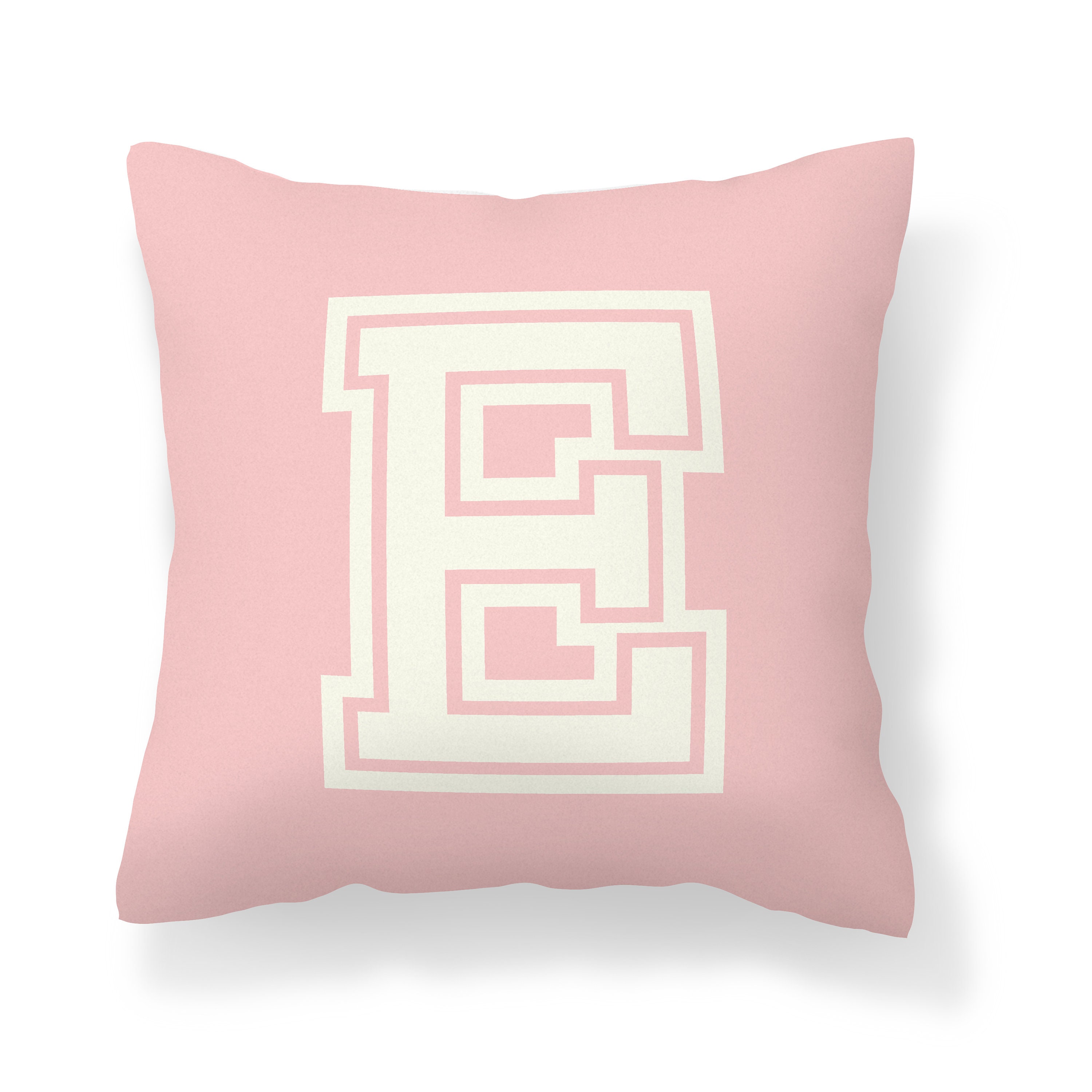 Personalized Initial Throw Pillow Unique Dorm Decor Back Etsy
