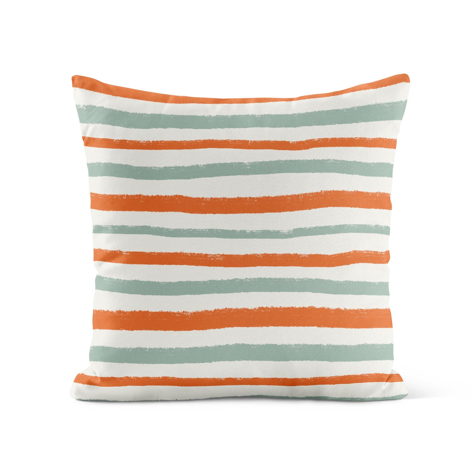 Burnt Orange Green Throw Pillow Cover Decorative Pillows for Etsy