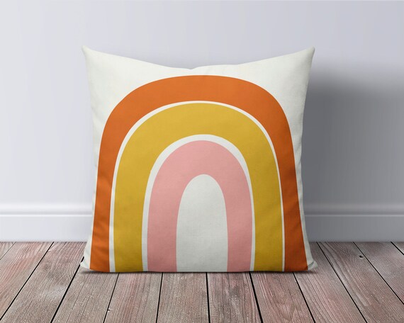 Rainbow outdoor pillow sale