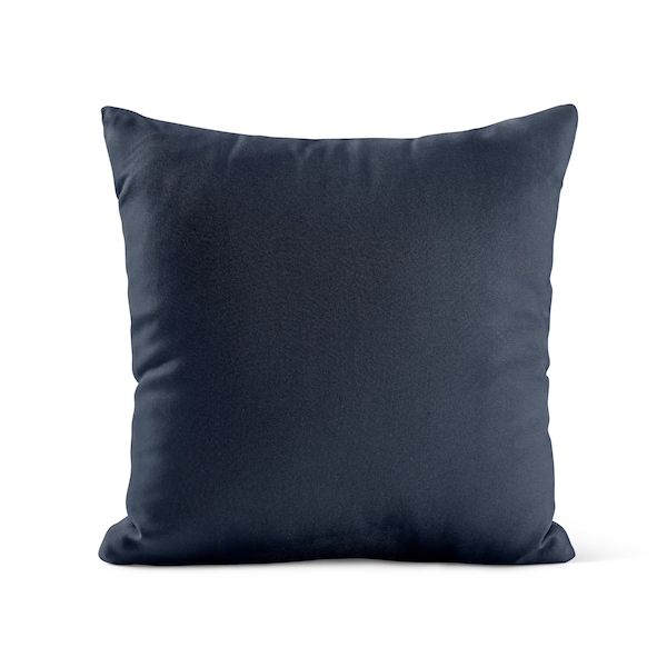 Solid Dark Navy Throw Pillow Cover • Deep Blue Pillow Case Cushion Cover • Accent Pillows for Couch