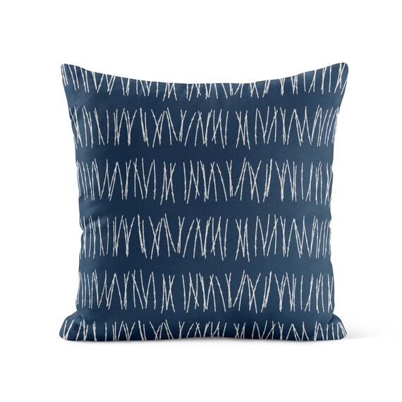 Navy Boho Throw Pillow Cover Blue Boho Bohemian Decorative Pillows for Couch Etsy Canada