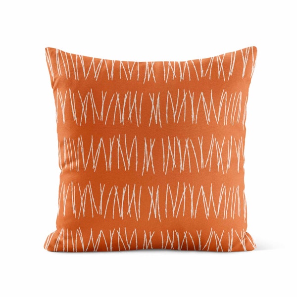 Burnt Orange Throw Pillow Cover • Boho Decor Boho Pillow • Decorative Pillows for Couch