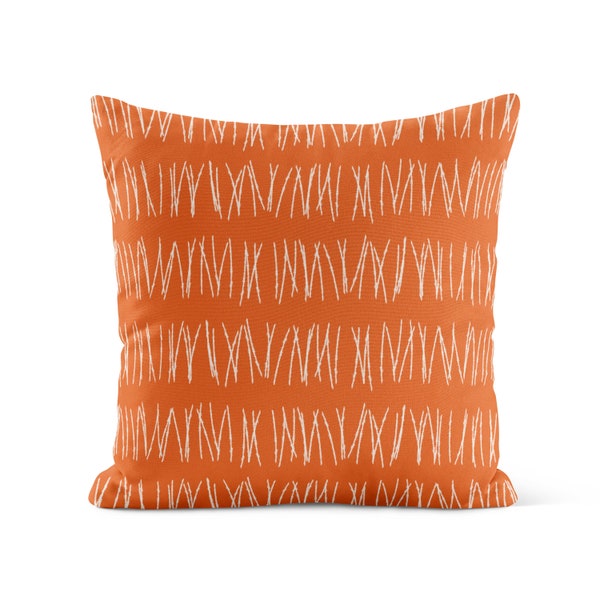 Orange Throw Pillow Etsy