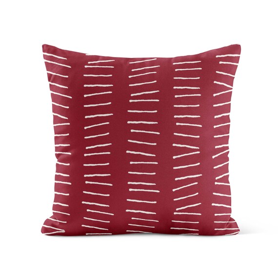 Dark red throw pillows new arrivals
