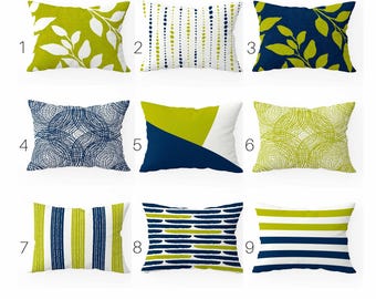Almohada para exteriores azul verdosa de 14 x 20 cm • Almohada lumbar verde espátula • Cojines para patio • Decoración para patio y porche