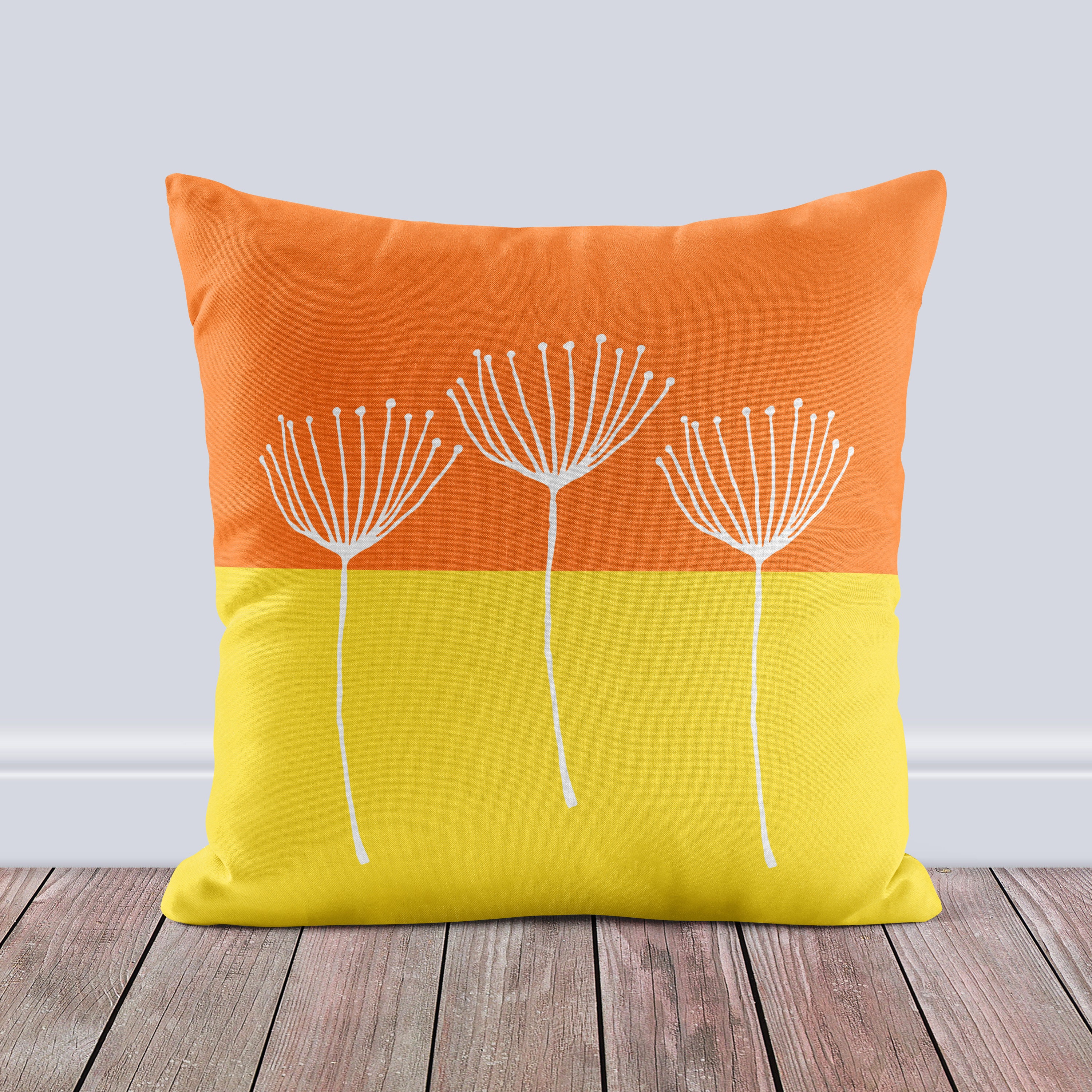 Orange Yellow Throw Pillow Cover Modern Mix and Match Pillow Etsy