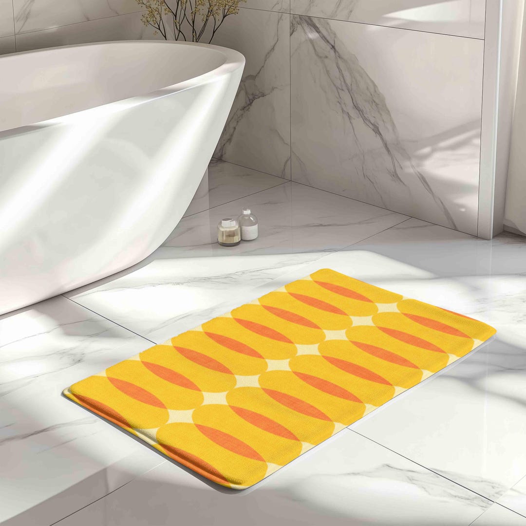 Mid Century Modern Bath Matnull