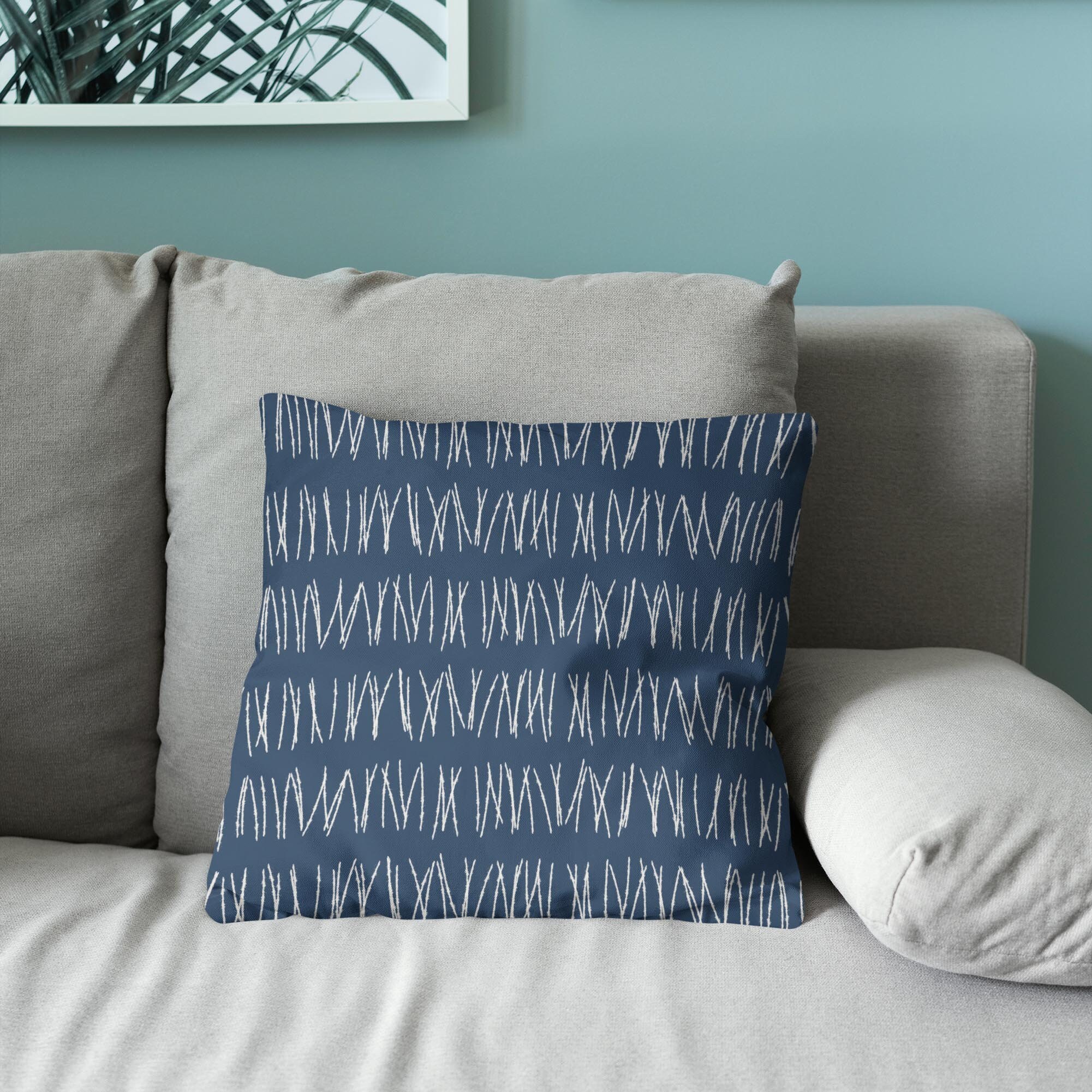 Navy Boho Throw Pillow Cover Blue Boho Bohemian Decorative Pillows for Couch Etsy Canada