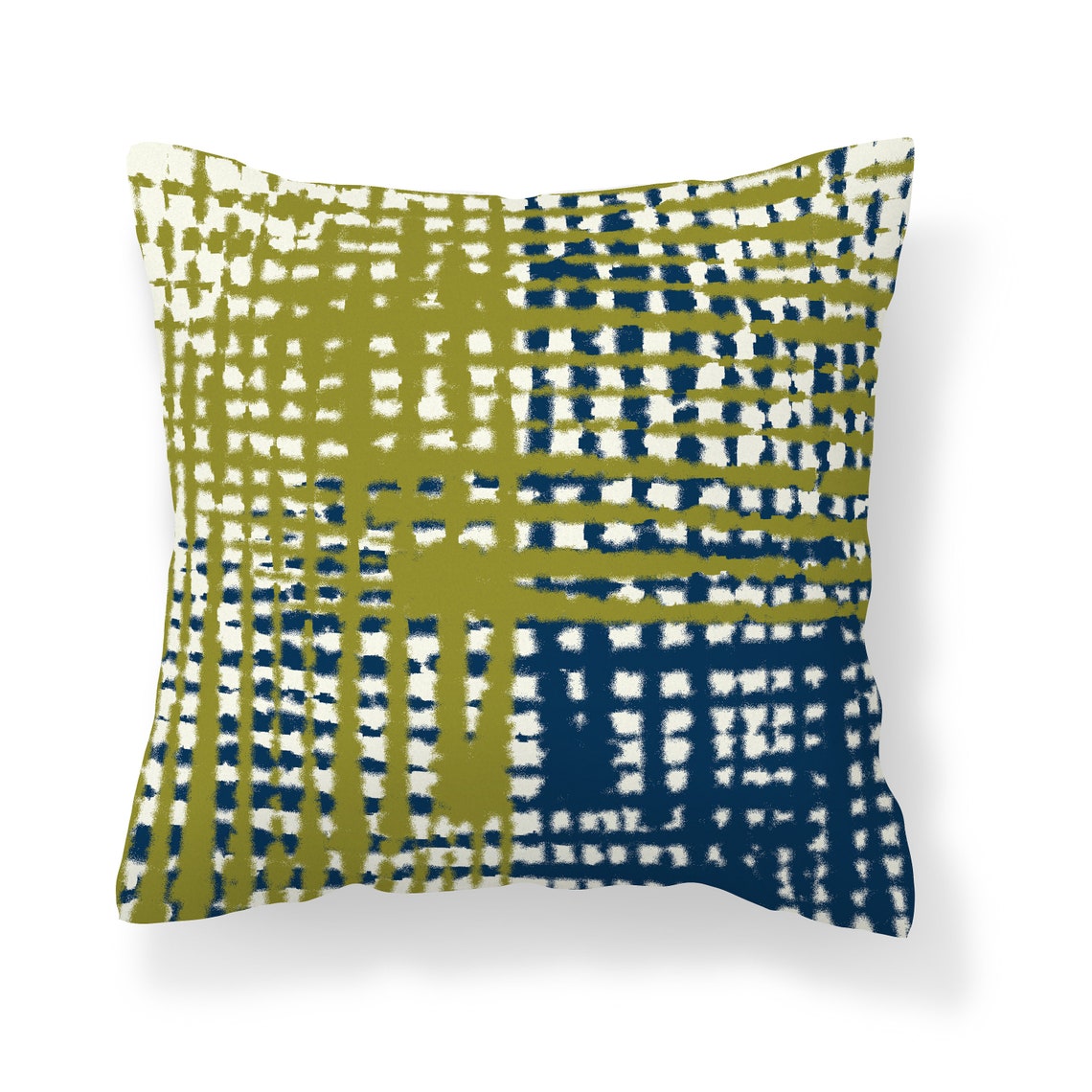 Lime Green Blue Outdoor Pillow Patio Cushions Patio Decor Etsy