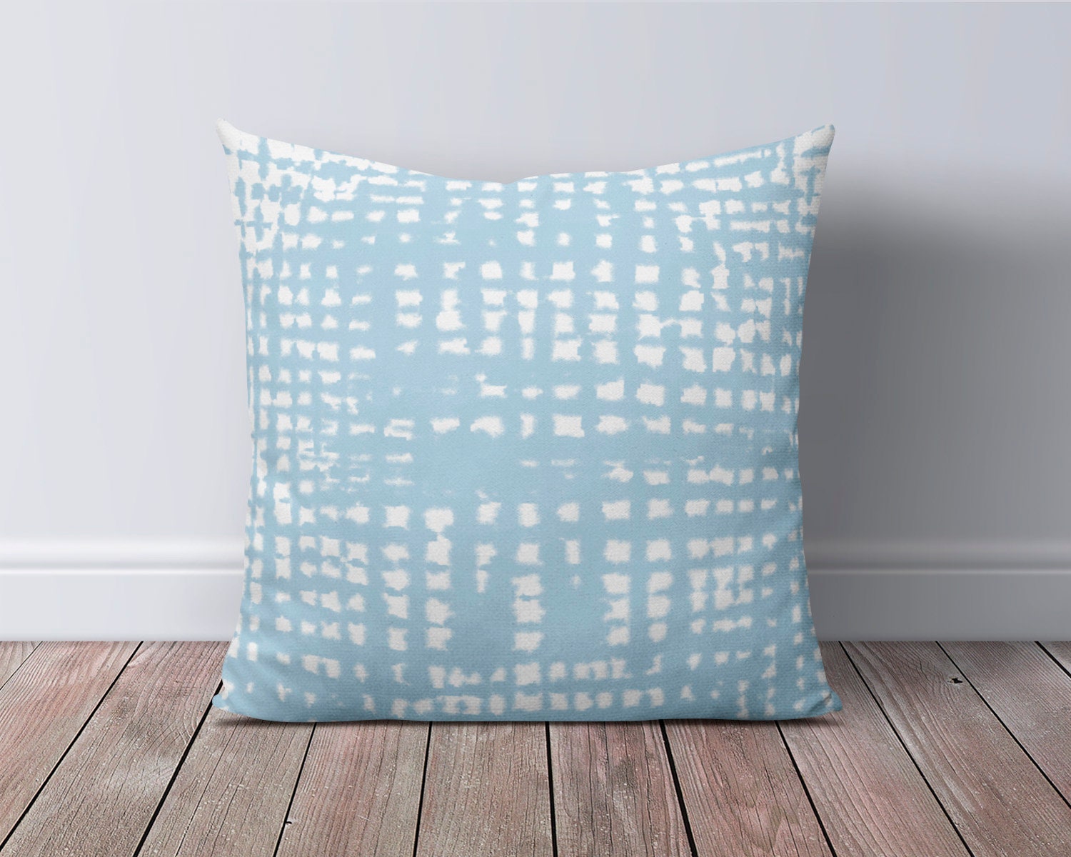 Sky Blue Throw Pillow Cover Navy Light Blue Mix and Match Etsy