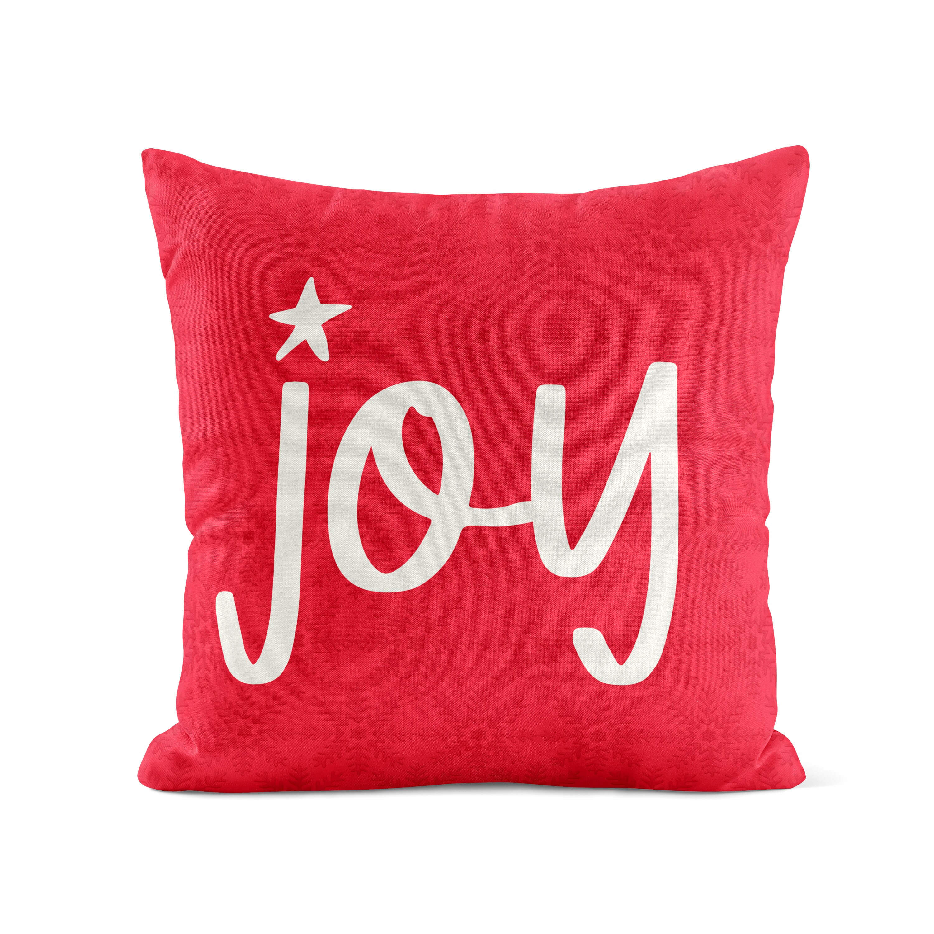 Red Christmas Throw Pillow Cover Snowflake Pillow Covers Etsy Canada