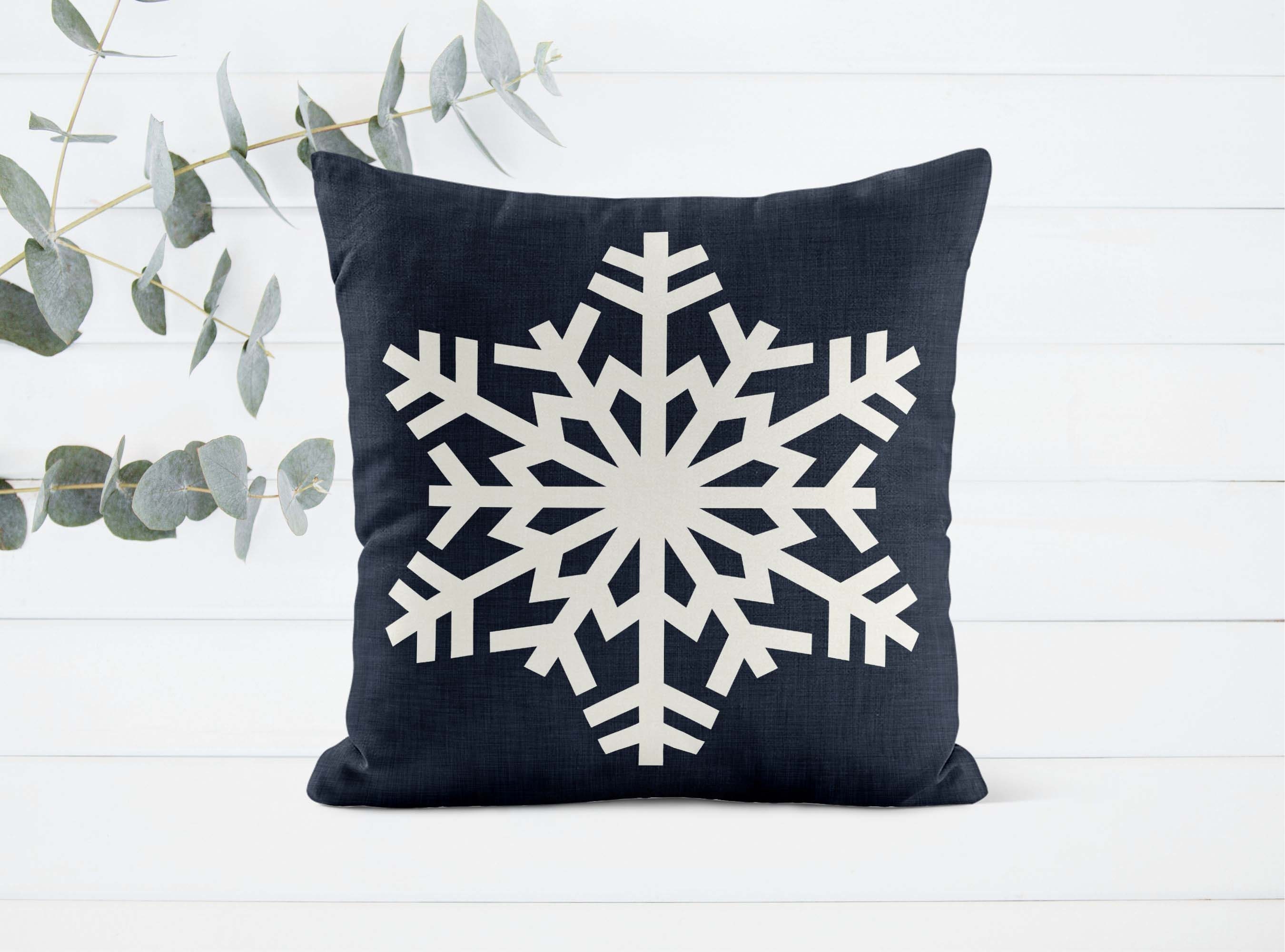 Snowflake Christmas Pillow Printable Post