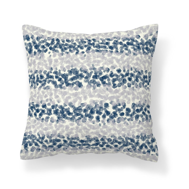 Blue Gray Throw Pillow Cover Modern Mix and Match Pillow Etsy