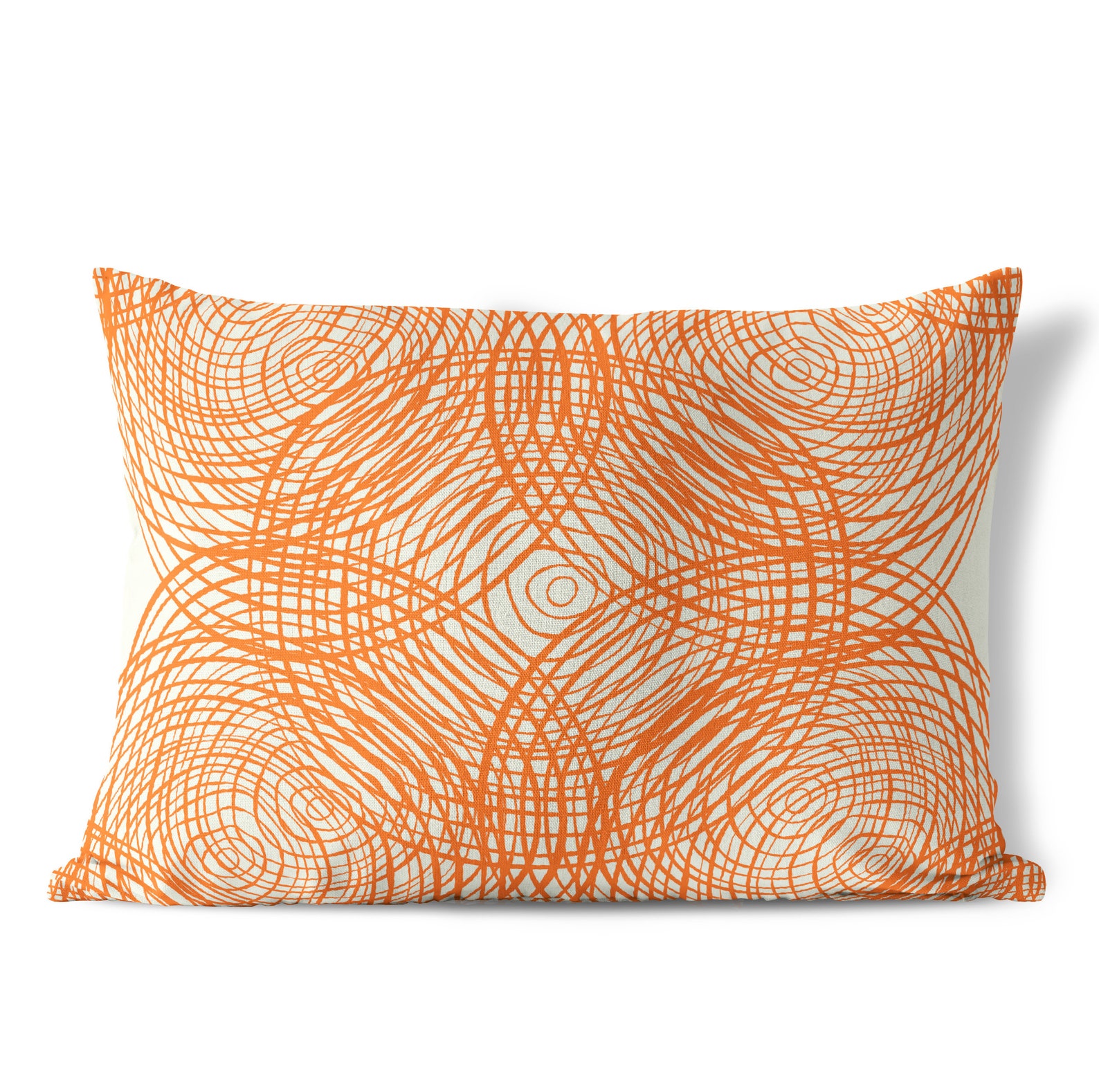 Orange Navy Lumbar Outdoor Pillow Mix and Match Porch Pillow Etsy