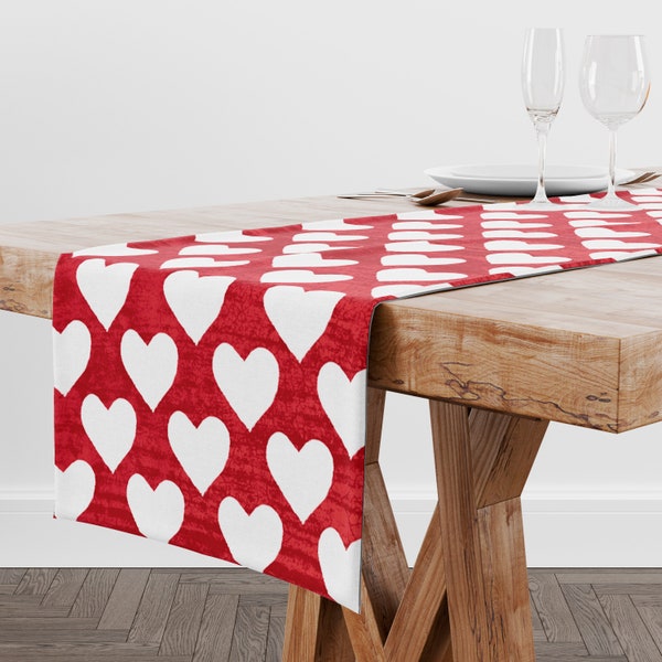 Heart Tablecloth Etsy